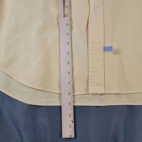 Ralph Lauren The Big Oxford Longsleeve Button-Up Shirt Blue Logo Mens Large Flaw - Picture 9 of 12